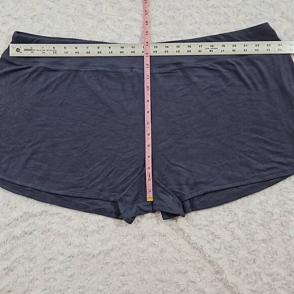 Athleta womens 3x well-rested rib blue soft pajama sleep short - Picture 4 of 6